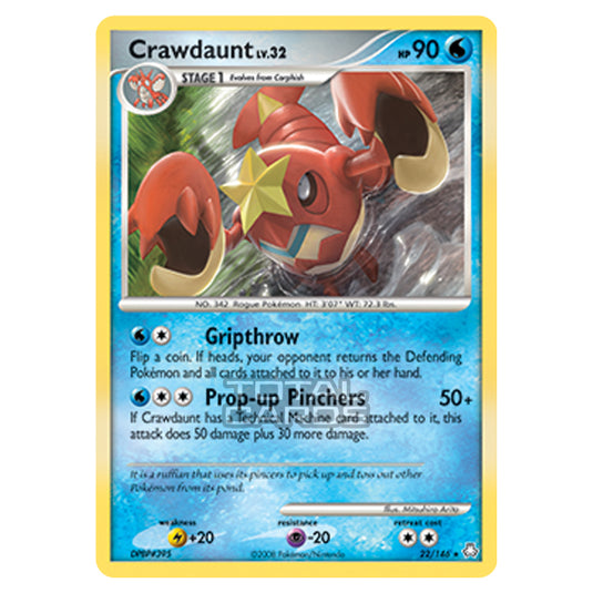 Pokemon - Diamond & Pearl - Legends Awakened - Crawdaunt - 022/146