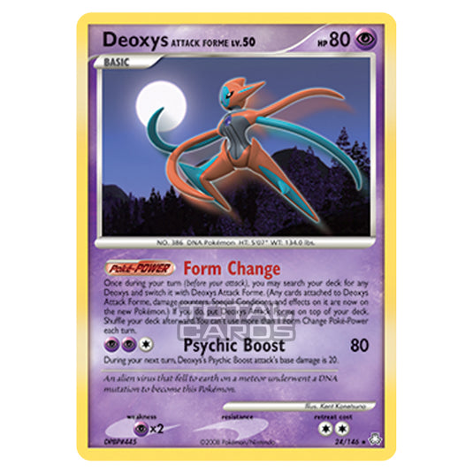 Pokemon - Diamond & Pearl - Legends Awakened - Deoxys Attack Forme - 024/146