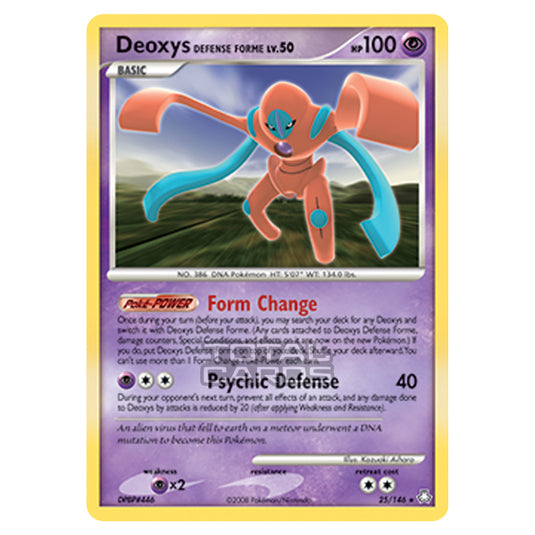 Pokemon - Diamond & Pearl - Legends Awakened - Deoxys Defense Forme - 025/146