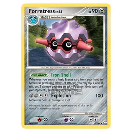 Pokemon - Diamond & Pearl - Legends Awakened - Forretress - 028/146