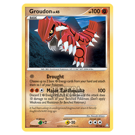 Pokemon - Diamond & Pearl - Legends Awakened - Groudon - 029/146