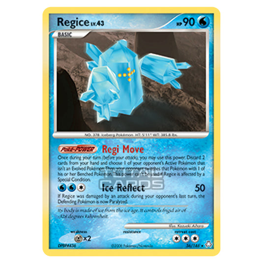 Pokemon - Diamond & Pearl - Legends Awakened - Regice - 036/146