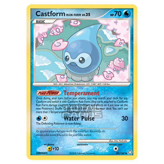 Pokemon - Diamond & Pearl - Legends Awakened - Castform Rain Form - 049/146