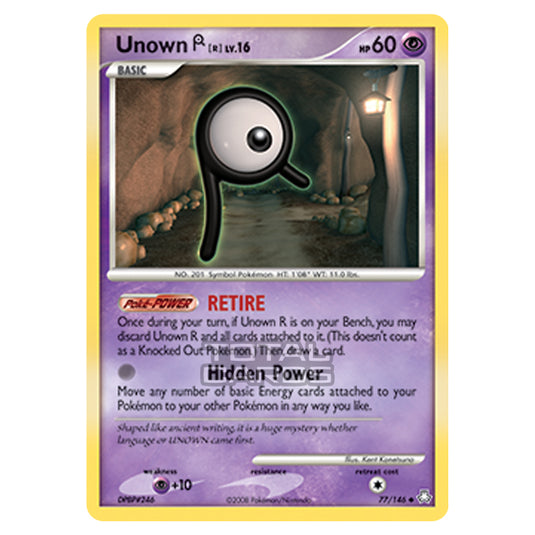 Pokemon - Diamond & Pearl - Legends Awakened - Unown R - 077/146