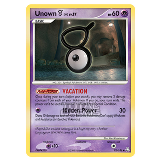 Pokemon - Diamond & Pearl - Legends Awakened - Unown V - 079/146