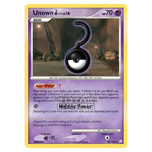 Pokemon - Diamond & Pearl - Legends Awakened - Unown ? - 082/146