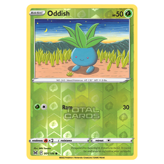 Pokemon - Sword & Shield - Lost Origin - Oddish - 1/196 - (Reverse Holo)