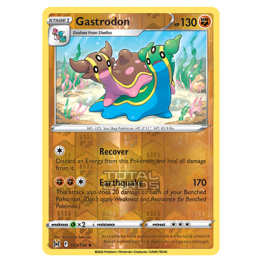 Pokemon - Sword & Shield - Lost Origin - Gastrodon - 102/196 - (Reverse Holo)