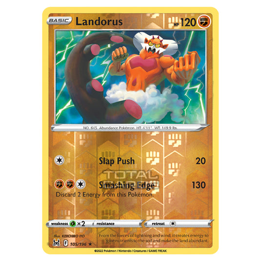 Pokemon - Sword & Shield - Lost Origin - Landorus - 105/196 - (Reverse Holo)