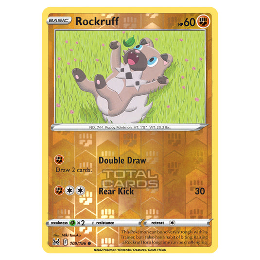 Pokemon - Sword & Shield - Lost Origin - Rockruff - 109/196 - (Reverse Holo)