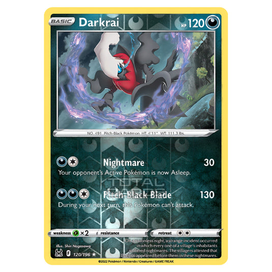 Pokemon - Sword & Shield - Lost Origin - Darkrai - 120/196 - (Reverse Holo)