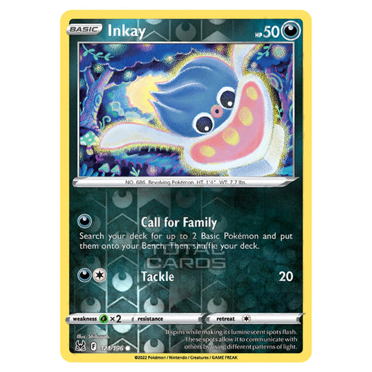 Pokemon - Sword & Shield - Lost Origin - Inkay - 121/196 - (Reverse Holo)