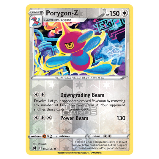 Pokemon - Sword & Shield - Lost Origin - Porygon-Z - 142/196 - (Reverse Holo)