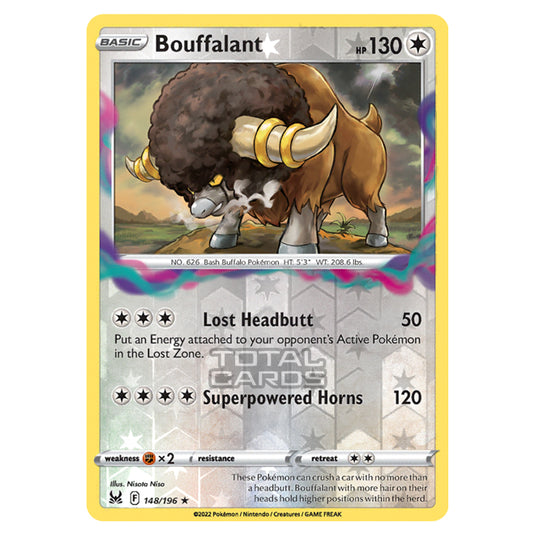 Pokemon - Sword & Shield - Lost Origin - Bouffalant - 148/196 - (Reverse Holo)