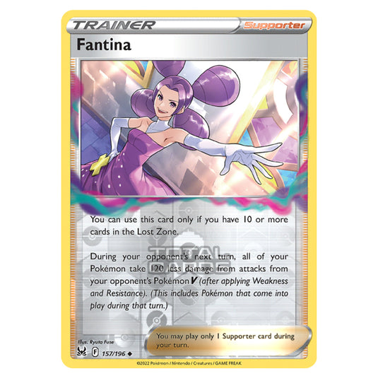 Pokemon - Sword & Shield - Lost Origin - Fantina - 157/196 - (Reverse Holo)