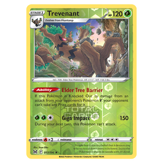 Pokemon - Sword & Shield - Lost Origin - Trevenant - 17/196 - (Reverse Holo)