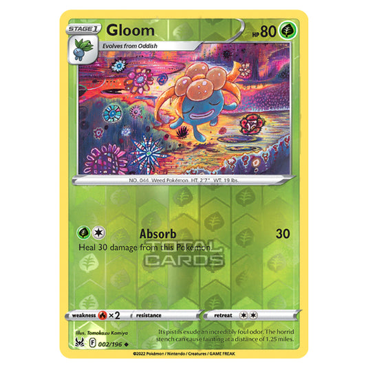 Pokemon - Sword & Shield - Lost Origin - Gloom - 2/196 - (Reverse Holo)