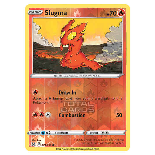 Pokemon - Sword & Shield - Lost Origin - Slugma - 21/196 - (Reverse Holo)