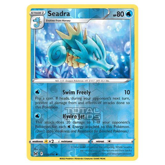 Pokemon - Sword & Shield - Lost Origin - Seadra - 36/196 - (Reverse Holo)