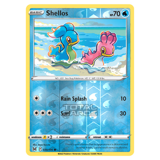 Pokemon - Sword & Shield - Lost Origin - Shellos - 39/196 - (Reverse Holo)