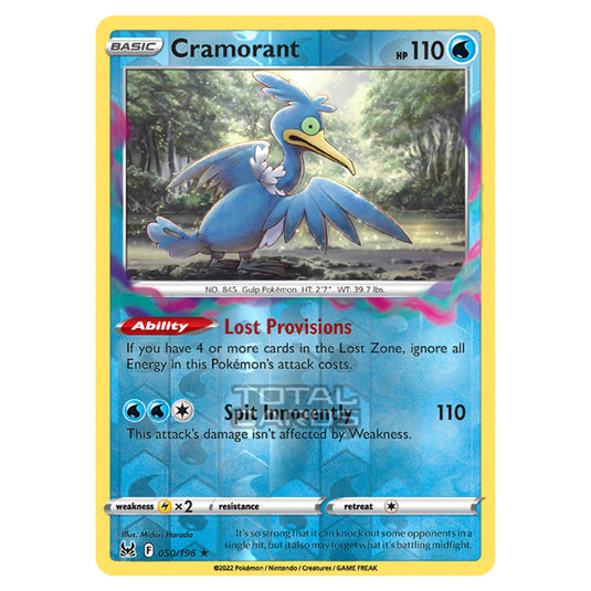 Pokemon - Sword & Shield - Lost Origin - Cramorant - 50/196 - (Reverse Holo)