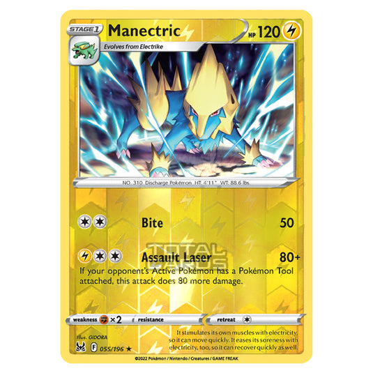 Pokemon - Sword & Shield - Lost Origin - Manectric - 55/196 - (Reverse Holo)