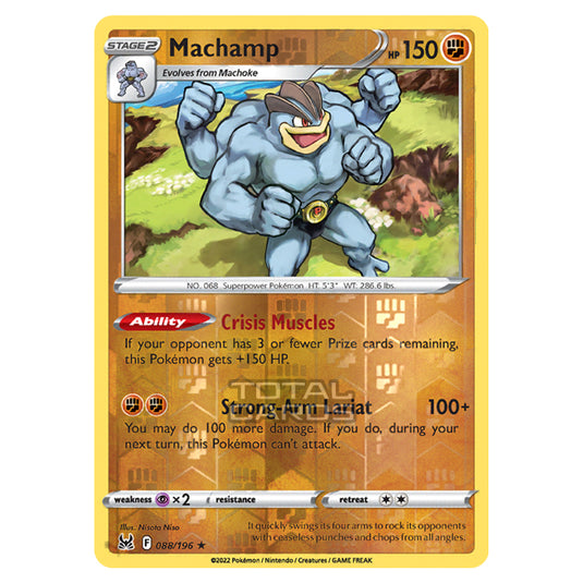 Pokemon - Sword & Shield - Lost Origin - Machamp - 88/196 - (Reverse Holo)