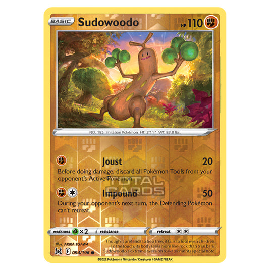 Pokemon - Sword & Shield - Lost Origin - Sudowoodo - 94/196 - (Reverse Holo)