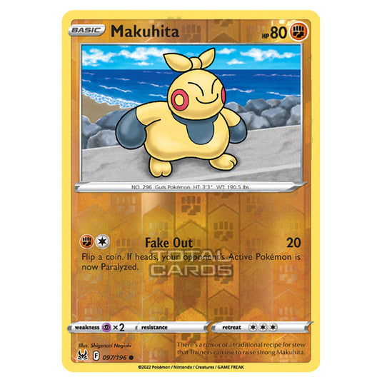 Pokemon - Sword & Shield - Lost Origin - Makuhita - 97/196 - (Reverse Holo)