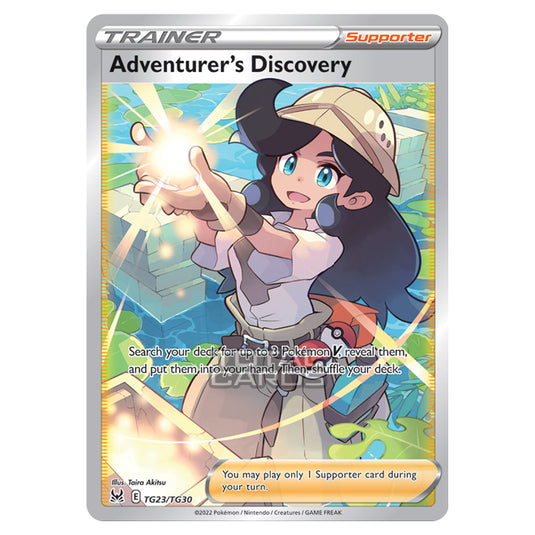 Pokemon - Sword & Shield - Lost Origin Trainer Gallery - Adventurer's Discovery - TG23/30