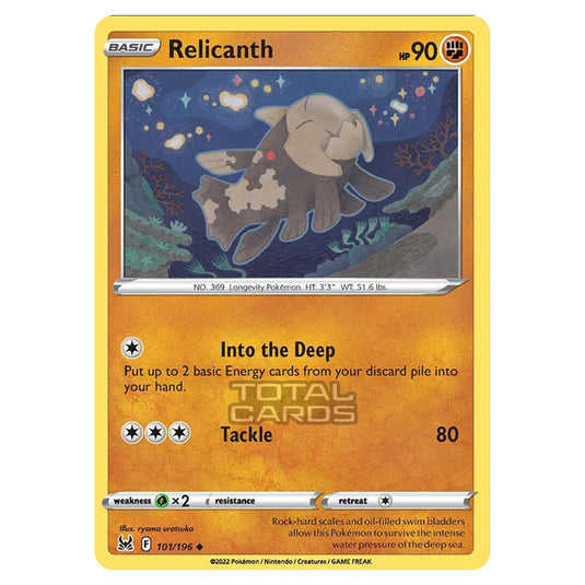 pokemon relicanth card #173 Prices | Temporal Forces Fighting / 100 / Basic Card Text Relicanth 2024 Pokemon Temporal Forces