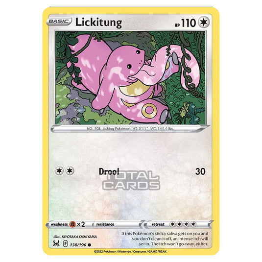 Pokemon - Sword & Shield - Lost Origin - Lickitung - 138/196