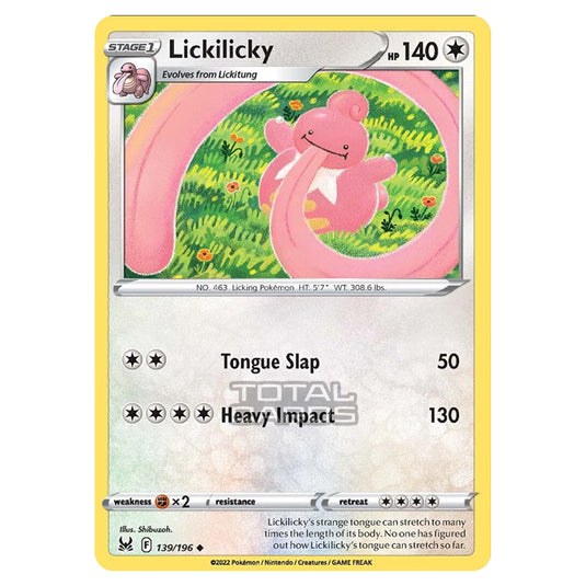 Pokemon - Sword & Shield - Lost Origin - Lickilicky - 139/196