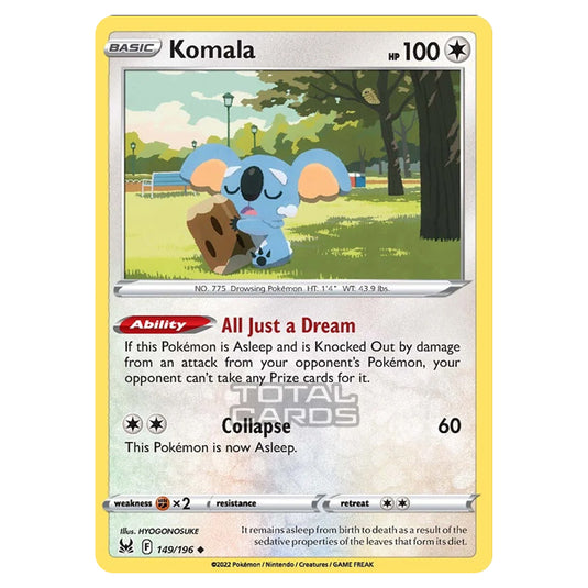 Pokemon - Sword & Shield - Lost Origin - Komala - 149/196