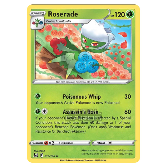 Pokemon - Sword & Shield - Lost Origin - Roserade - 15/196 Pokemon - Sword & Shield - Lost Origin - Roserade - 15/196