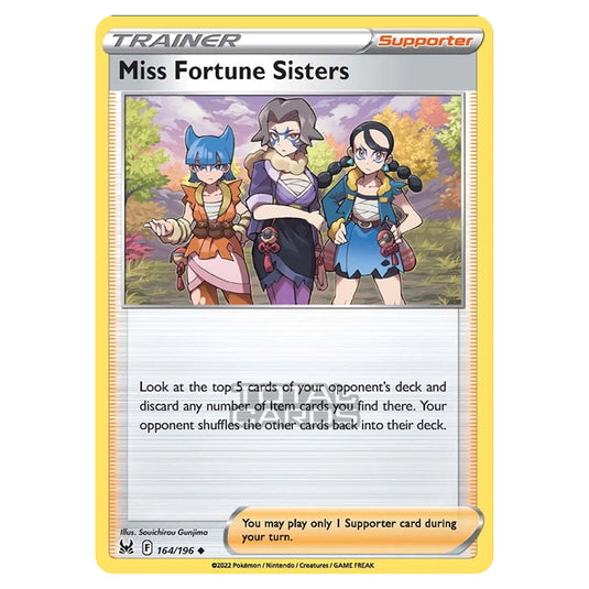 Pokemon - Sword & Shield - Lost Origin - Miss Fortune Sisters - 164/196