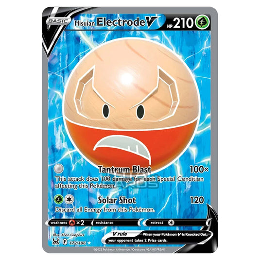 Pokemon - Sword & Shield - Lost Origin - Hisuian Electrode V - 172/196