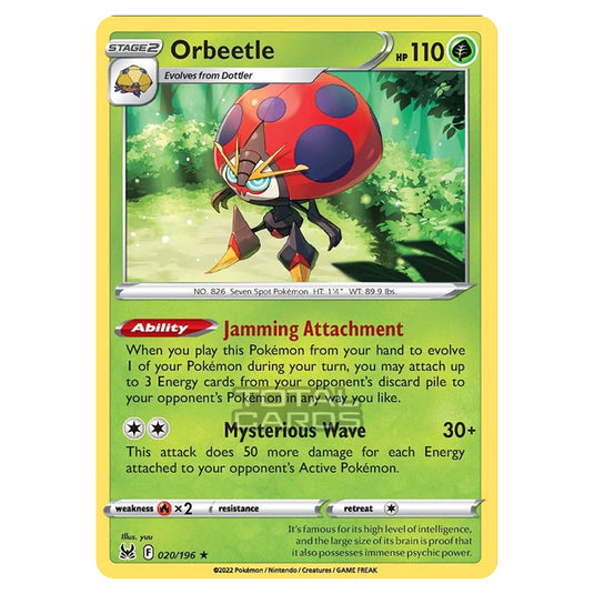 Pokemon - Sword & Shield - Lost Origin - Orbeetle - 20/196