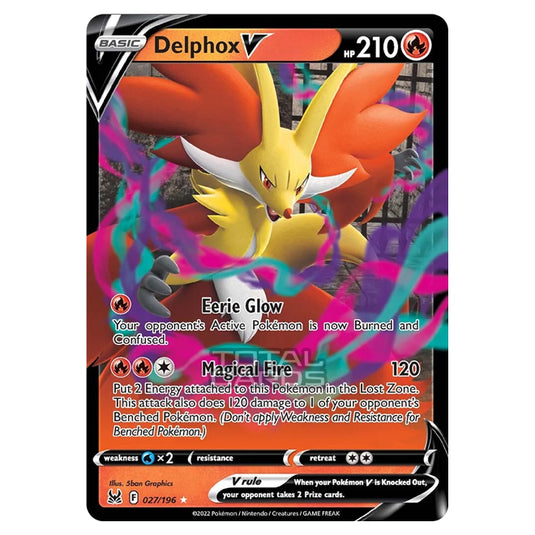 Pokemon - Sword & Shield - Lost Origin - Delphox V - 27/196