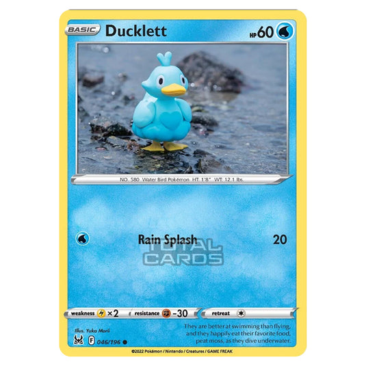 Pokemon - Sword & Shield - Lost Origin - Ducklett - 46/196