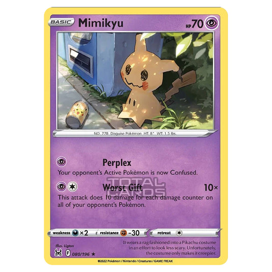 Pokemon - Sword & Shield - Lost Origin - Mimikyu - 80/196