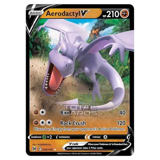 Pokemon - Sword & Shield - Lost Origin - Aerodactyl V - 92/196