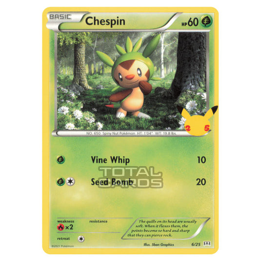 chespin pokemon card value mcdonalds Pokemon - McDonalds - 25th Anniversary Collection - Chespin