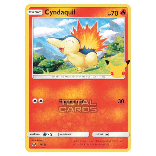 Pokemon - McDonalds - 25th Anniversary Collection - Cyndaquil - 10/25