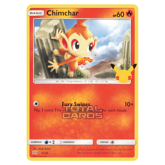 Pokemon - McDonalds - 25th Anniversary Collection - Chimchar