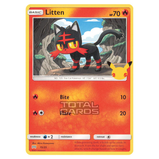 basic litten pokemon card value Pokemon - McDonalds - 25th Anniversary Collection - Litten