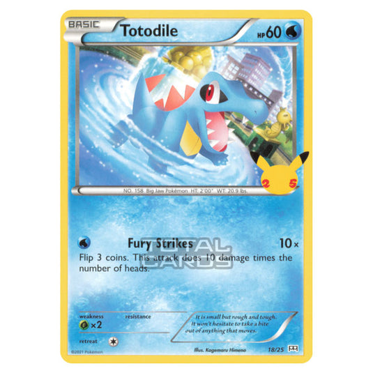 Pokemon - McDonalds - 25th Anniversary Collection - Totodile