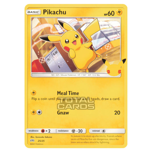 Pokemon - McDonalds - 25th Anniversary Collection - Pikachu - 25/25