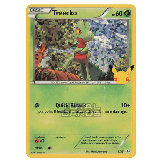 treecko pokemon card mcdonalds Pokemon - McDonalds - 25th Anniversary Collection - Treecko - 3/25