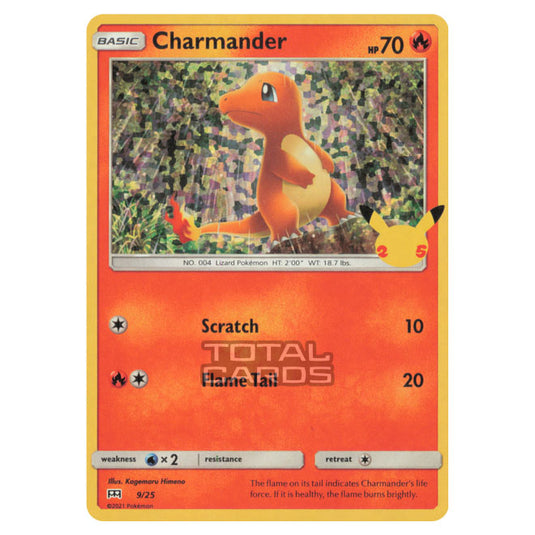 Pokemon - McDonalds - 25th Anniversary Collection - Charmander - 9/25 - (Confetti Holo) Pokemon - McDonalds - 25th Anniversary Collection - Charmander - 9/25 - (Confetti Holo)